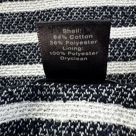 Ann Taylor Skirt Black White Tweed Boucle Striped Casual Career - Picture 9 of 10